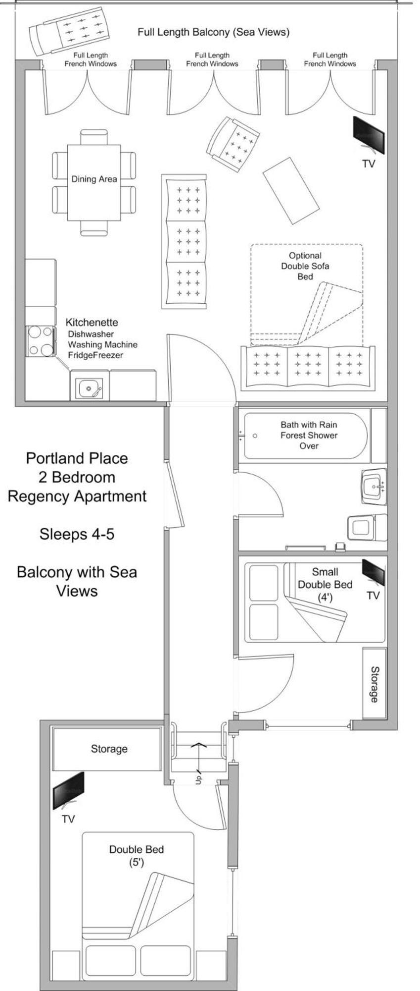 Portland Place Apartamento Brighton Exterior foto